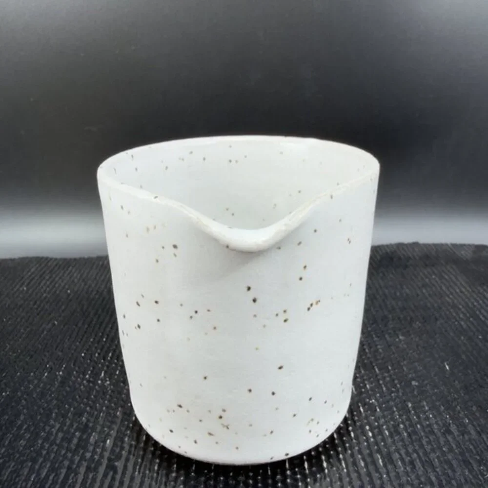 Monarch Pottery Stoneware Hand Made Small Pitcher Creamer Jug Speckled Glaze VTG